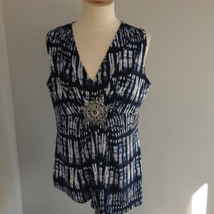 Peter Nygard Petite sleeveless blouse Size Large